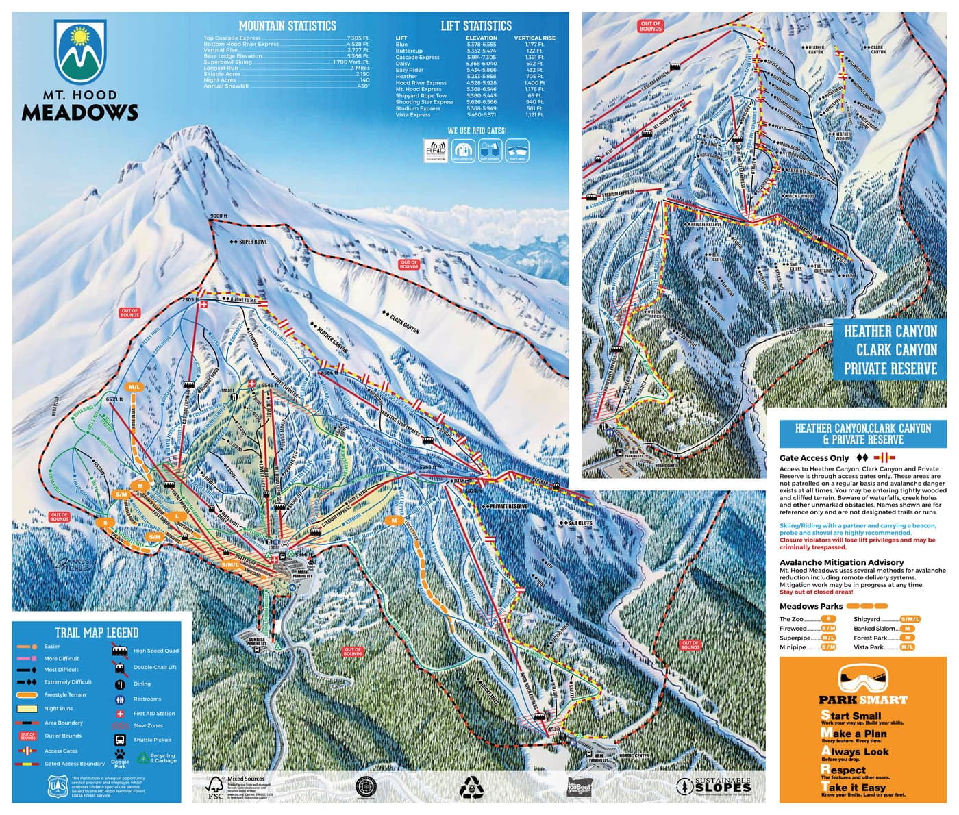 Mount Hood Trail Map