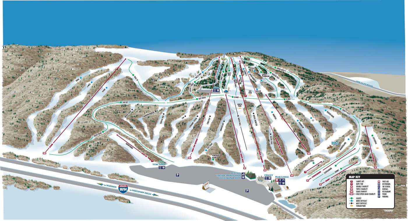 Cascade Mountain Trail Map